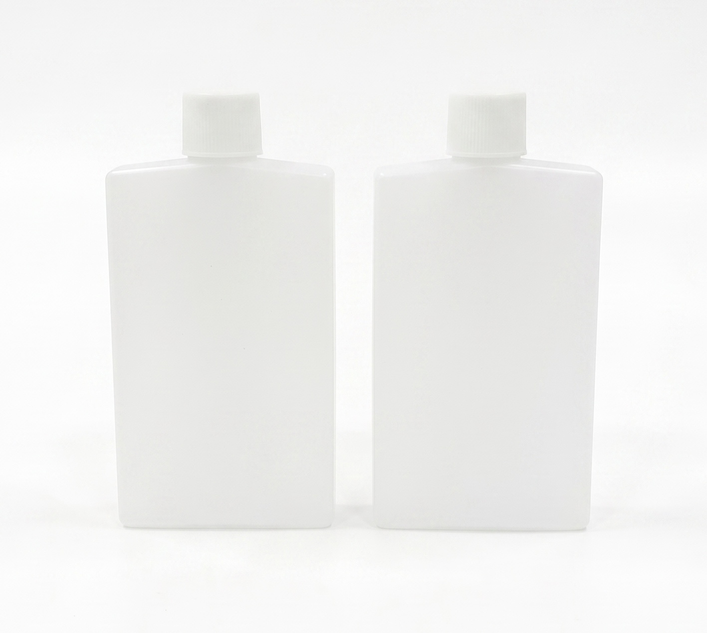 Filling the two sample bottles